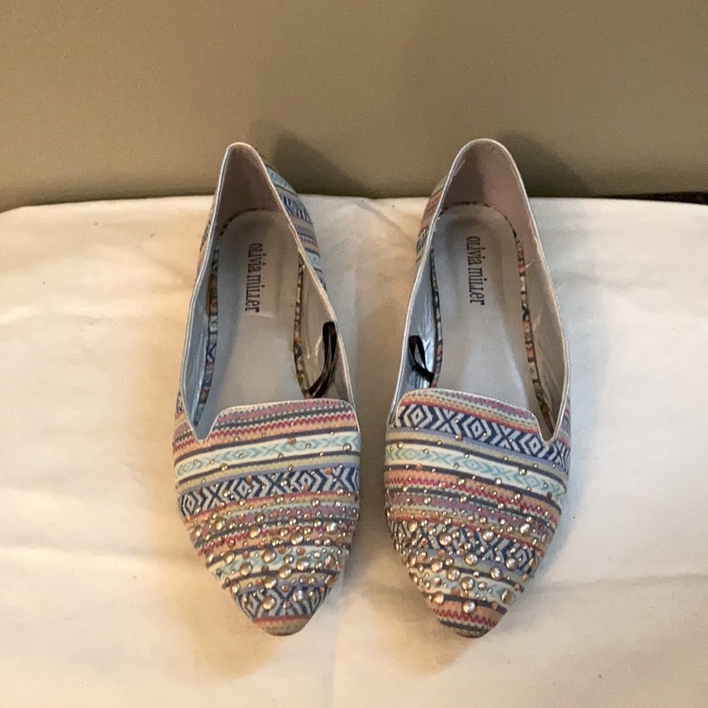 Gently loved multi-colored flats